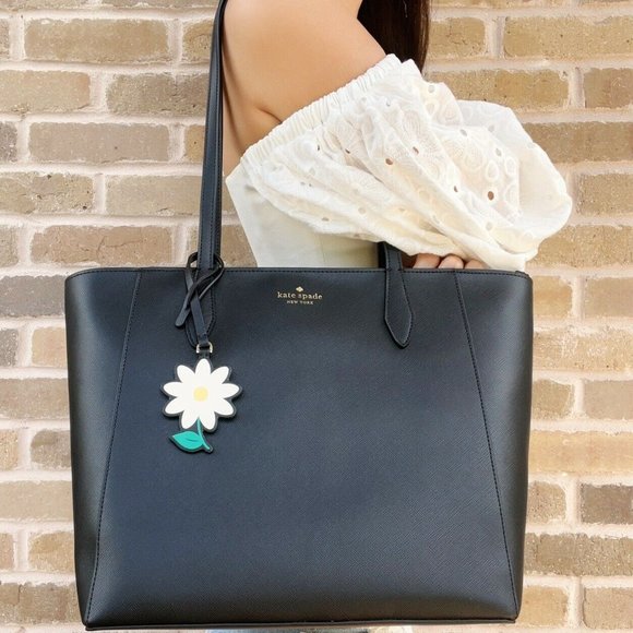 kate spade Handbags - Kate Spade Top Zip Tote Black Saffiano